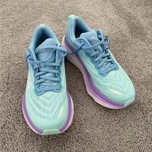 Hoka Women's Bondi 8 - Airy Blue/Sunlit Ocean